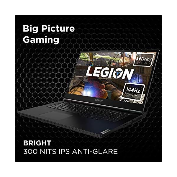 Lenovo Legion 5 17.3 Inch FHD Gaming Laptop (Intel Core i5, 8 GB RAM, 256 GB SSD, NVIDIA GeForce GTX 1650, Windows 10 Home) – Phantom Black - Image 5