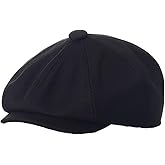 Kids-Boys-Cotton-Newsboy-Cap - Classic Flat Beret Cabbie Hat for Toddler Girls 4-9 Years Old