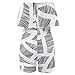 Longwu Off Shoulder Sleeveless Dress Overlay Romper Playsuit Short Jumpsuit