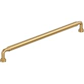Amerock 12-5/8" Coble Champagne Bronze Drawer Pull | 12-5/8 inch (320mm) Center-to-Center Mounting Distance and 13-1/4 inches Overall Length, Durable Zinc Cabinet Hardware