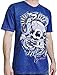 Ed Hardy Men's T Shirt Snake Skull, Navy Mineral, XX-Large