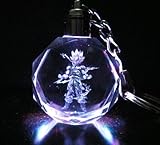 Brand New Super Saiyan Goku Dragon Ball Dragonball Z Crystal Led Key Chain
