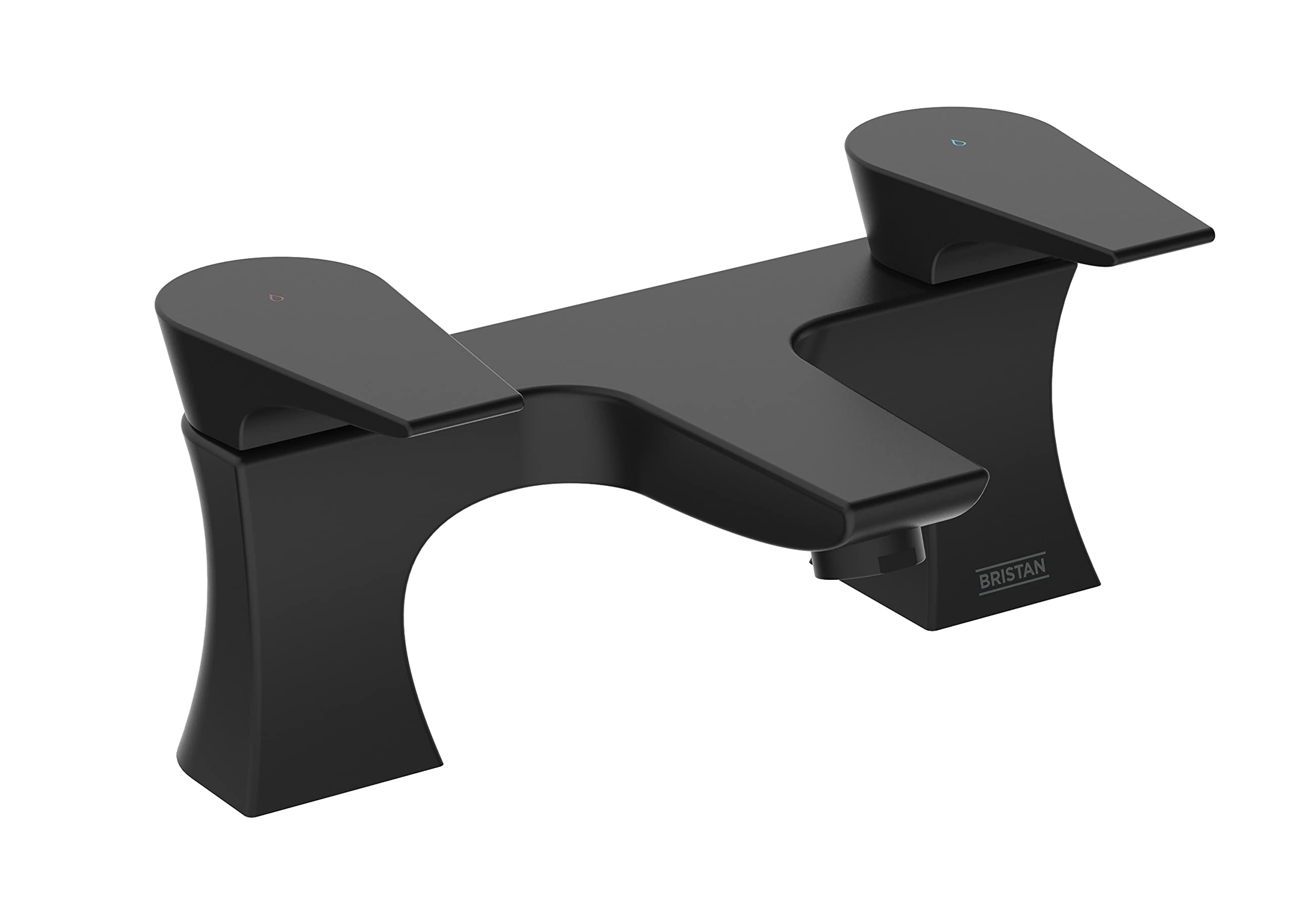 Bristan Hourglass Bathroom Bath Filler Tap Black