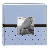 Pioneer Embroidered 200 Pocket Frame Fabric Cover Photo Album, Baby Blue (Kitchen)