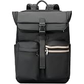 BOPai Men's Shock Absorbing Commute Backpack, 55.8% Weight Reduction Expandable 25L-30L Roll Top Laptop Backpack, Water &amp; Scratch Resistant Tech Fabric, Water Bottle for Business &amp; Daily Trip