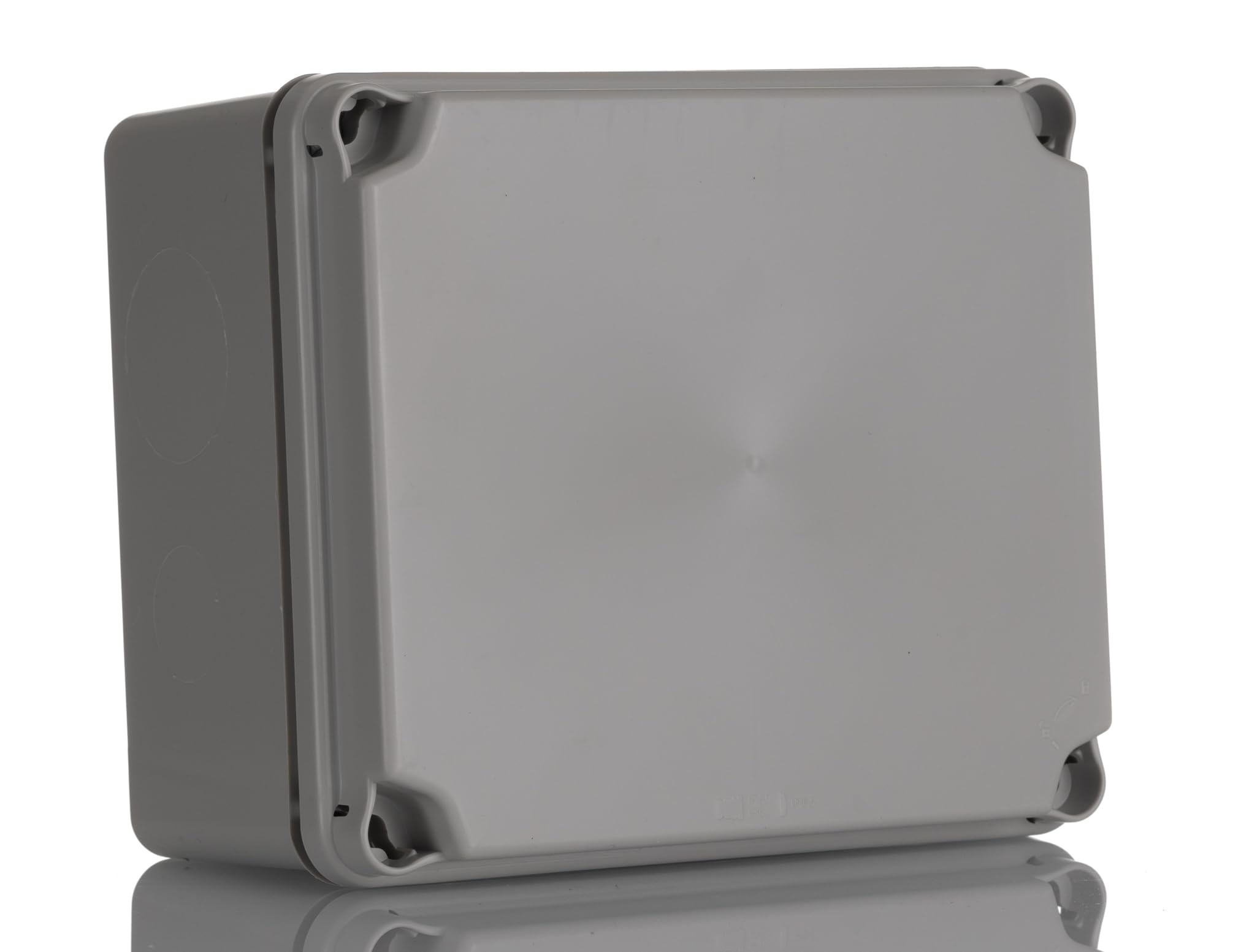Ide IDE IP65-IP67 Watertight Shunt Box with Opaque Lid and Smooth Side, 151mm x 175mm x 95mm, grey, 1