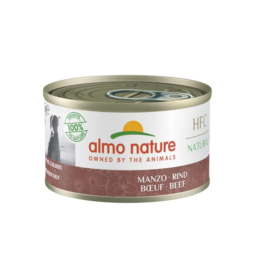 Almo Nature HFC Natural Beef Wet Dog Food, 95 g, Pack of 24