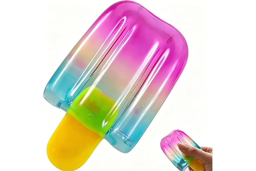 Ice Cream Squeeze Squishy,Summer Party Favors for Kids Adults,Soft Sensory Fidget Toy for Stress & Anxiety Relief,Birthday Gift & Classroom Rewards