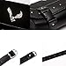 Triclicks Motorcycle Bag Black PU Leather Motorbike Front Rear Fork Tool Bag Handlebar Bags Luggage Saddlebag for Yamaha Honda Kawasaki Suzuki Ducati Harley Davidson Sportster (Type 5)