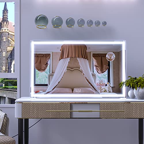 BEAUTME Large Vanity Mirror with Lights