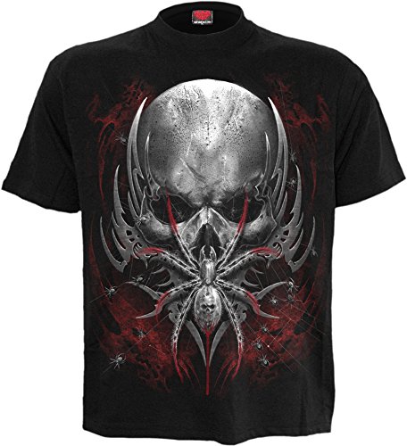 Spiral Mens - Spider Skull - T-Shirt Black - M
