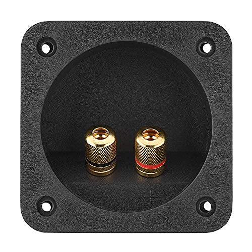Socobeta Speakers Terminal Box Shell 2 Copper Binding Post Wire Cable Connector Acoustic Components for Speaker