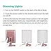 Lighted Makeup Mirror, BEW Vanity Mirror with 22 LED lights & Touch Screen Dimmable and Detachable 10x Magnifying Spot Mirror for Countertop Cosmetic, Valentine's Day Gift (Rose Gold)
