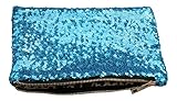 Fashion Sequins Hand Carry Bag Handy Envelope Clutch Handbag Wallet Purse