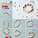 PH PandaHall 14mm Colored Wood Beads 100pcs Round Wooden Beads Painted Wooden Beads Large Hole Beads Craft Beads for Easter Garland Jewelry Making Macrame Home Party Decoration Christmas Halloween