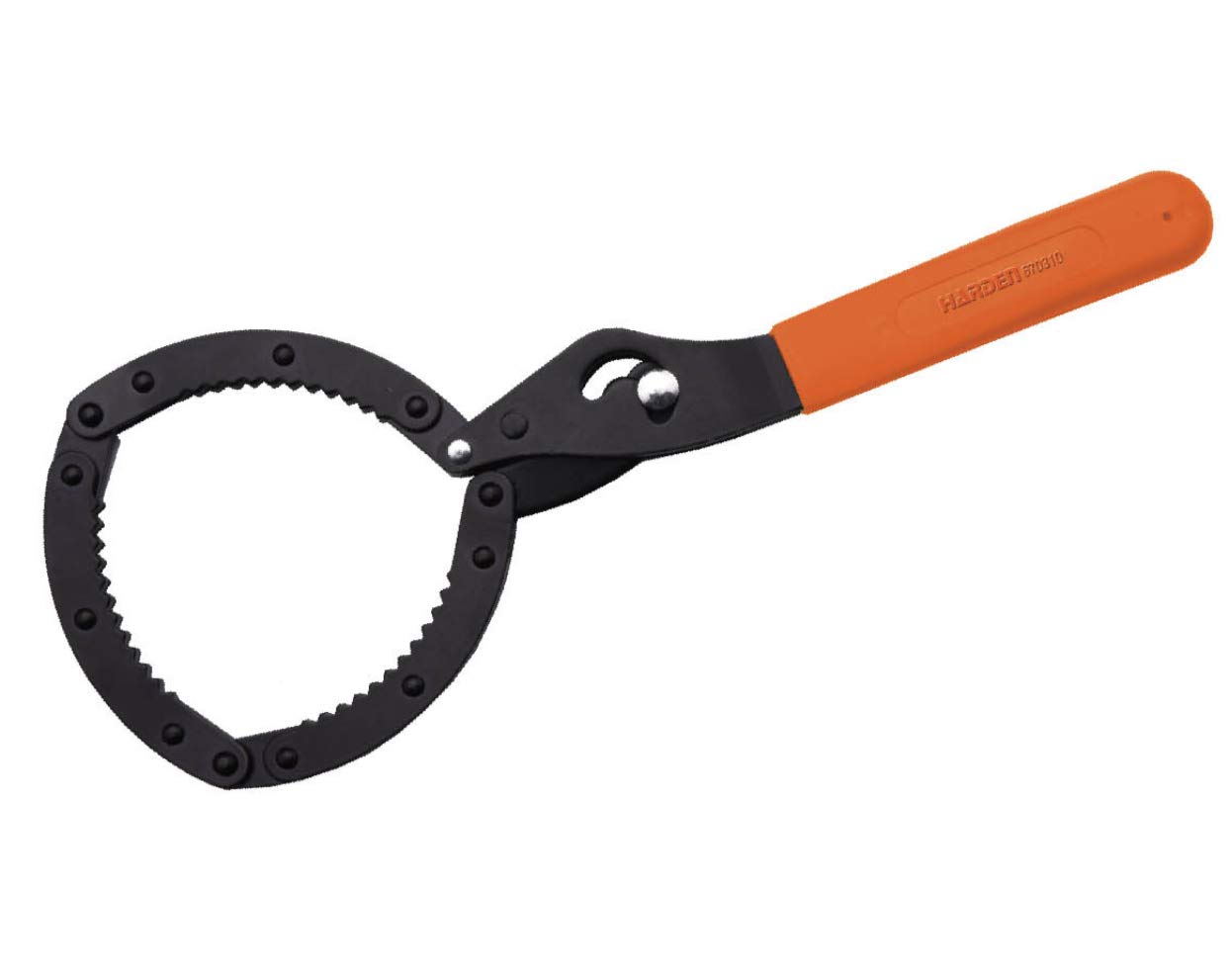 HARDEN Heavy Duty Metal Serrated Oil Filter Wrench Strap Removal Tool 75-95 mm (HAR 670311)