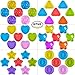 42 pcs Silicone Cupcake Baking Cups, SENHAI Non-Stick Heat Resistant Cake Molds Ice Cube Molds for Making Muffin Chocolate Bread - 6 Shapes