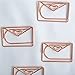 Shoppingmoon Cute Envelope Shaped Paper Clips Metal Note Clips for Office School Wedding Decoration Pack 12pcs