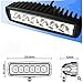 AUDEW LED Light Bars Driving Light Combo Beams 2PCS 18W 1400LM IP68 4 x 4 Off Road Jeep Polaris Razor, ATV, SUV, UTV, Car Truck