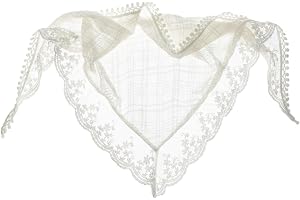 YLZZMDQSZ Head Scarf for Women, Triangle Lace Bandana Hair Scarf Headband, Floral Stylish Vintage Head Kerchief for Women and