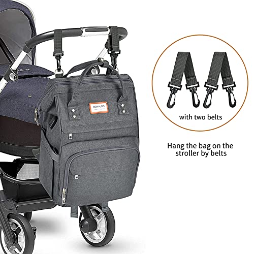 Diaper Bag Backpack, Mokaloo Large Baby Bag for Boys & Girls,Travel Backpack with USB Charging