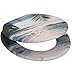 Sanilo Round Toilet Seat, Wide Choice of Slow Close Toilet Seats, Molded Wood, Strong Hinges (Beach)