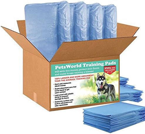 28x34 Strong Ultra Absorbent Potty Puppy Training Pads, Won`T Leak OR Spread