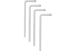 AUGREX 4 PCS Universal Exhaust Hanger Rods 9.5" Long 90 Degree Bent Exhaust Hanger Steel