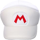 Bioworld Mario Fireball M Embroidered White Cap