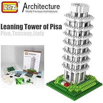 LOZ Leaning Tower of Pisa Italy Diamond Blocks Architecture Nano Mini Bricks Toy