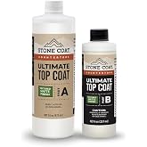 Stone Coat Countertops Ultimate Top Coat, Textured Matte Finish | 24 Oz DIY Kit for Protecting Epoxy Surfaces with Extra Scratch Resistance &amp; UV Resistance