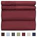 King Size Sheet Set - 4 Piece - Hotel Luxury Bed Sheets - Extra Soft - Deep Pockets - Easy Fit - Breathable & Cooling Sheets - Wrinkle Free - Comfy - Burgundy Bed Sheets - Kings Sheets - 4 PC