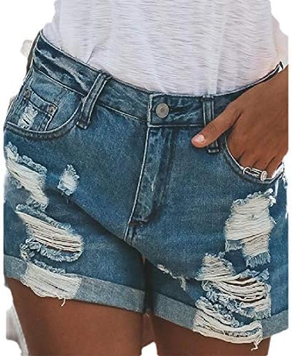 metallic denim shorts