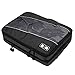 BAGSMART Travel Packing Cube (Small-Large 3 Piece) for Carry-on Travel Accessories, Suitcase and Backpacking (Double Compartment, Black)