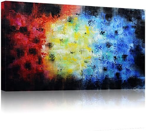 IARTS Tranquil Abstract Art 100% Hand Painted Contemporary Oil Paintings Modern Artwork Wall Art for Home Decorations,Rich Color,16x31 Inch,Ready to Hang