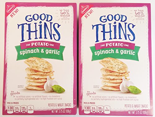 Nabisco Good Thins Potato Snacks - Spinach & Garlic, 2 Pack, (3.75 oz. Each) - Thumbnail 3