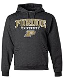 Purdue Boilermakers Graphite Gray Hooded Sweatshirt