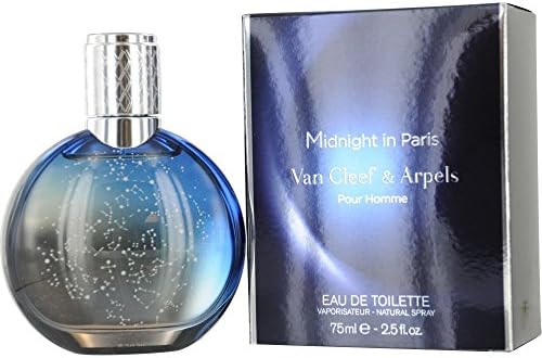 MIDNIGHT IN PARIS by Van Cleef &amp; Arpels EDT SPRAY 2.5 OZ for MEN ---(Package Of 3)