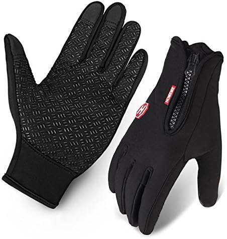Cycling Gloves, Waterproof Touchscreen in Winter Outdoor Bike Gloves Adjustable Size