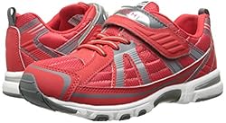 TSUKIHOSHI 3570 Storm Child Shoe, Red/Gray - 9.5