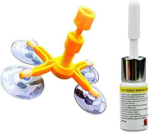 Amazon 雑貨の国のアリス 補修レジン フロント ガラス 修理 修繕 愛車 傷 キズ ヒビ ひび 飛び石 割れ 簡単 手軽 5回分 並行輸入品 緊急対応セット 車 バイク