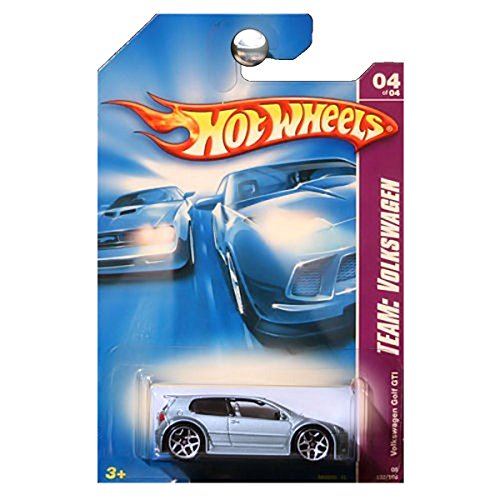 Hot Wheels 2008 132 Team: Volkswagen # 4 of 4 Steel Blue Volkswagen VW Golf GTI 1:64 Scale
