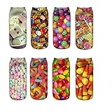 Zmart 8 Pack Women Girls 3D Funny Crazy Candy