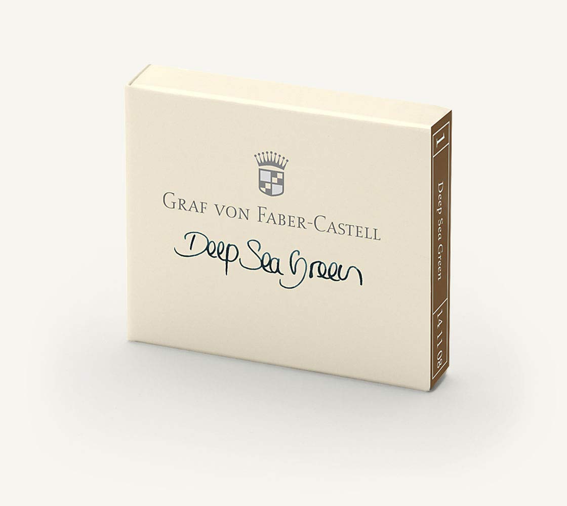 Graf von Faber-Castell Ink cartridges Petrol 6X,Green