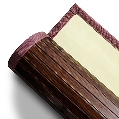 casa pura Bambusteppich Oak | für Bad und Wohnzimmer | natürlich wohnen