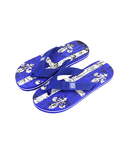 Robin Ruth - Royal Blue Quebec Flag Press Men Flip Flop