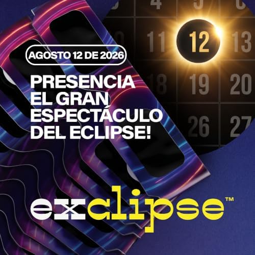 10 Gafas Eclipse Solar con 3 Filtros para Móvil – Certificadas ISO 12312-2, CE & UKCA, Kit Completo para Ver y Fotografiar el Eclipse 2026