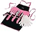 Apollo Tools DT3790P Garden Kit, Pink, 7Piece, Donation Made To Breast Cancer Research