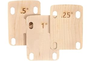 Meokro 3Pcs Electric Guitar Neck Shims Maple Plate 0.25 0.5 1 Degree Music Instruments Electric Guitar Replacement Part