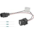 Flygun 1 PC Car VCM Control Module Wiring Harness Plug Kit, VCM Line Socket with 4 Resistors, Connecting Resistors and Harness Accessories, Compatible with Honda Accord Pilot Odyssey (Black)